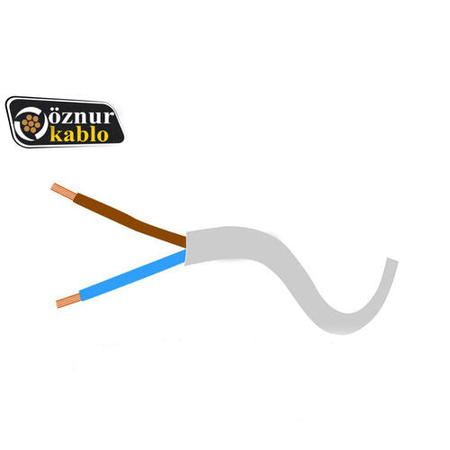 NYM 2×0,75 mm² Antigron Bina Kablosu – Beyaz